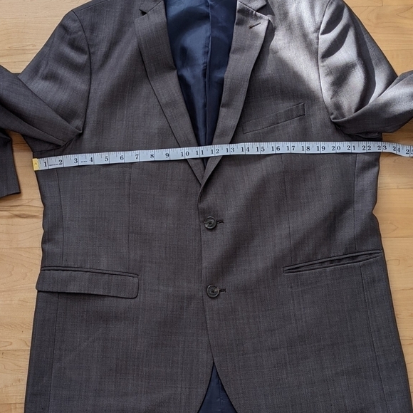 Matinique George F brown blazer suit jacket size 46 - Picture 10 of 14